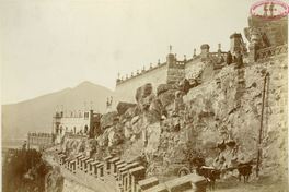 6. Camino del poniente del Santa Lucía. Se ven a dos bueyes, que antiguamente ayudaban a los trabajos del cerro.